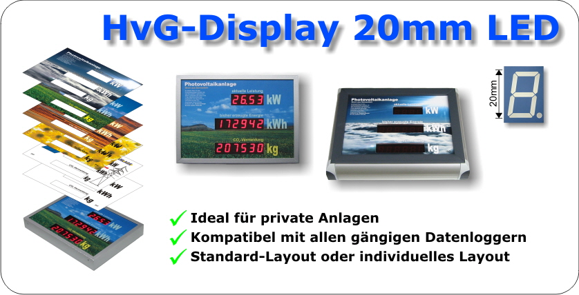 HvG Display 20mm LED, Anzeigetafel